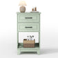 May in Color Tall Nightstand with 2 Drawers and Open Shelf Below, Ideal for Bedroom, Living Room, Home Office