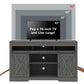 Heynemo TV Stand for 70" TVs, Modern Media Console Storage Cabinet with Sliding Barn Doors, Wooden Entertainment Center for Living Room Bedroom, Dark Gray