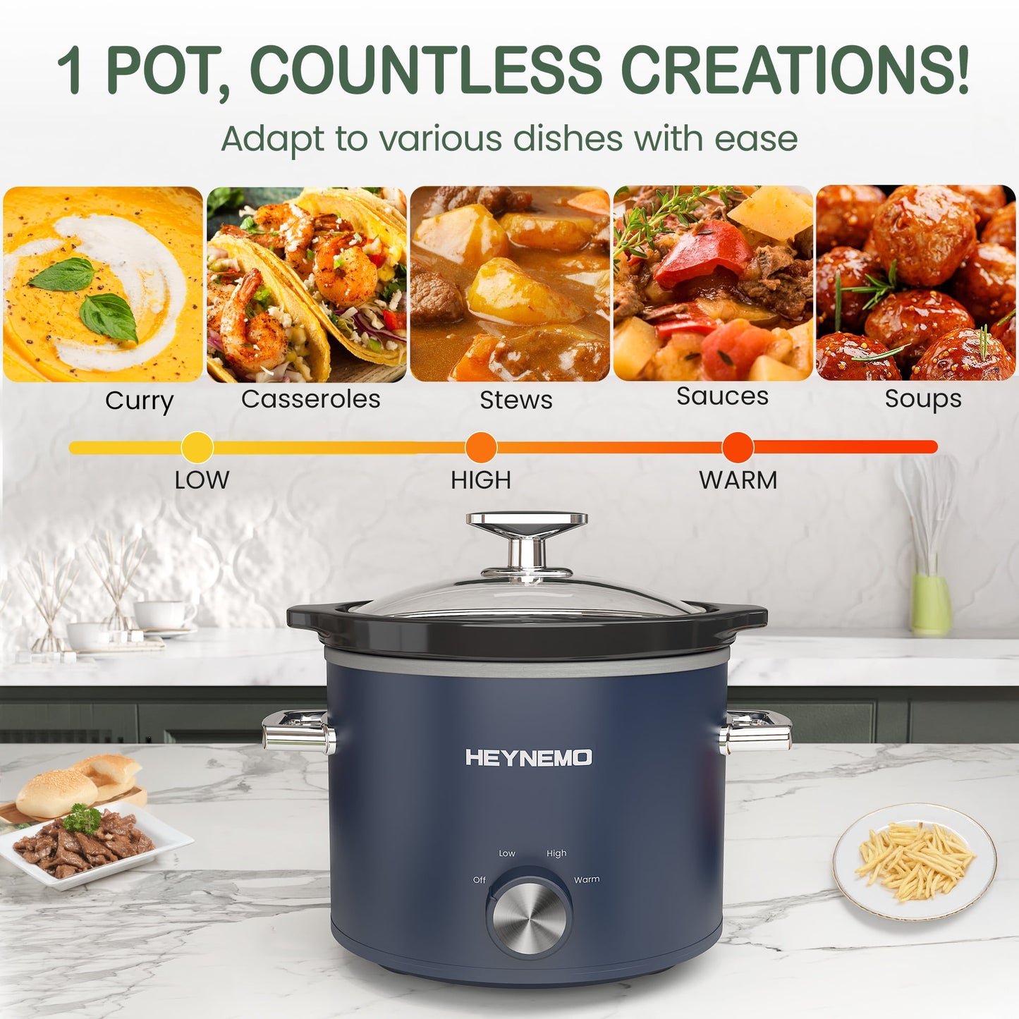 Sunvivi Triple Slow Cooker Buffet Servers and Warmer,3 Pot Food Small Mini Manual Slow Cooker with Adjustable Temp Stainless Steel Lid Rests,Removable Ceramic Pot,4.5 QT Black