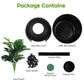 Superjoe Plant Hidden Cat Litter Box Plastic Rattan DIY Home Decor, Black