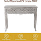 RoyalCraft 42" Console Table with Carved Drawers, Farmhouse Wood Entryway Table, Small Sofa Table for Living Room, Entryway Table with Storage, Foyer Table for Hallway, Front Door, Gray