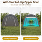 Heynemo 13' x 20' Heavy Duty Carport with Weatherproof PE Cover and Steel Frame, Portable Outdoor Car Canopy Party Tent with 2 Roll up Doors