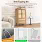 May in Color Kitchen Pantry Storage Cabinet, 48" Tall Pantry Cabinet with 2 Doors and 2 Drawers, for Kitchen, Dining Room, Living Room, Natural
