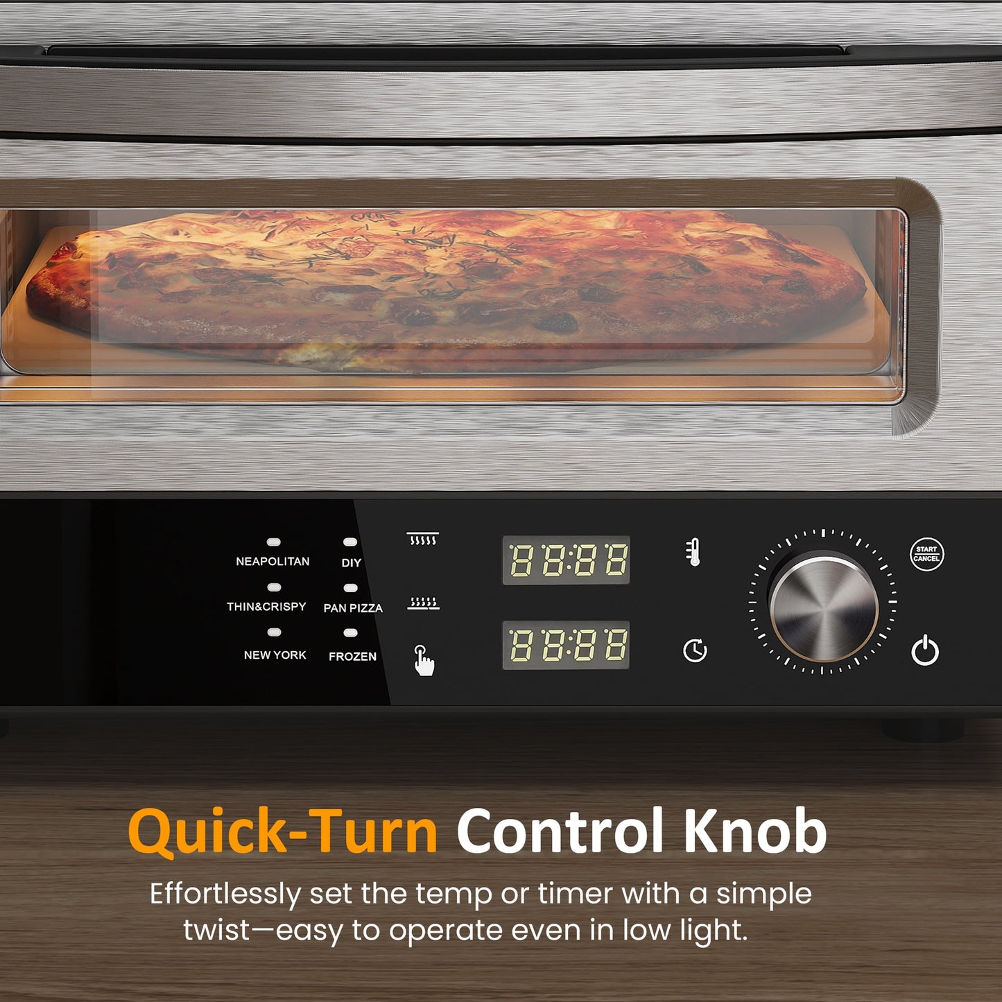 Sunvivi Electric Indoor Pizza Oven with 6 Presets