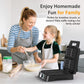 Heynemo Electric Waffle Maker 4 Slices, Stainless Steel Waffle Iron with Adjustable Heat, Nonstick Coating & Cool Touch Handle