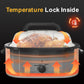 Superjoe 22 QT Electric Roaster Oven, with Self-Basting Lid, Stainless Steel Roaster Pan, White