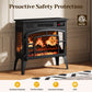 Heynemo A Practical Portable Fireplace ¨C 1500W Freestanding Infrared Electric Fireplaces Heater with 3D Flame Effect & Remote Control