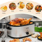 Superjoe 22 Quart Electric Roaster Oven with Visible & Self-Basting Lid, Large Turkey Roaster with Defrost Warm Function, Adjustable Temperature, Removable Pan Rack, Stainless Steel