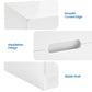 May in Color 2-Drawer Nightstand, Handless Bedside Table for Bedroom, Living Room, Hallway, White