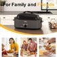 Sunvivi 18QT Roasting Oven with Self-Basting Lid Removable Pan, 150 to 450F Temperature Control Cool-Touch Handles,Grey