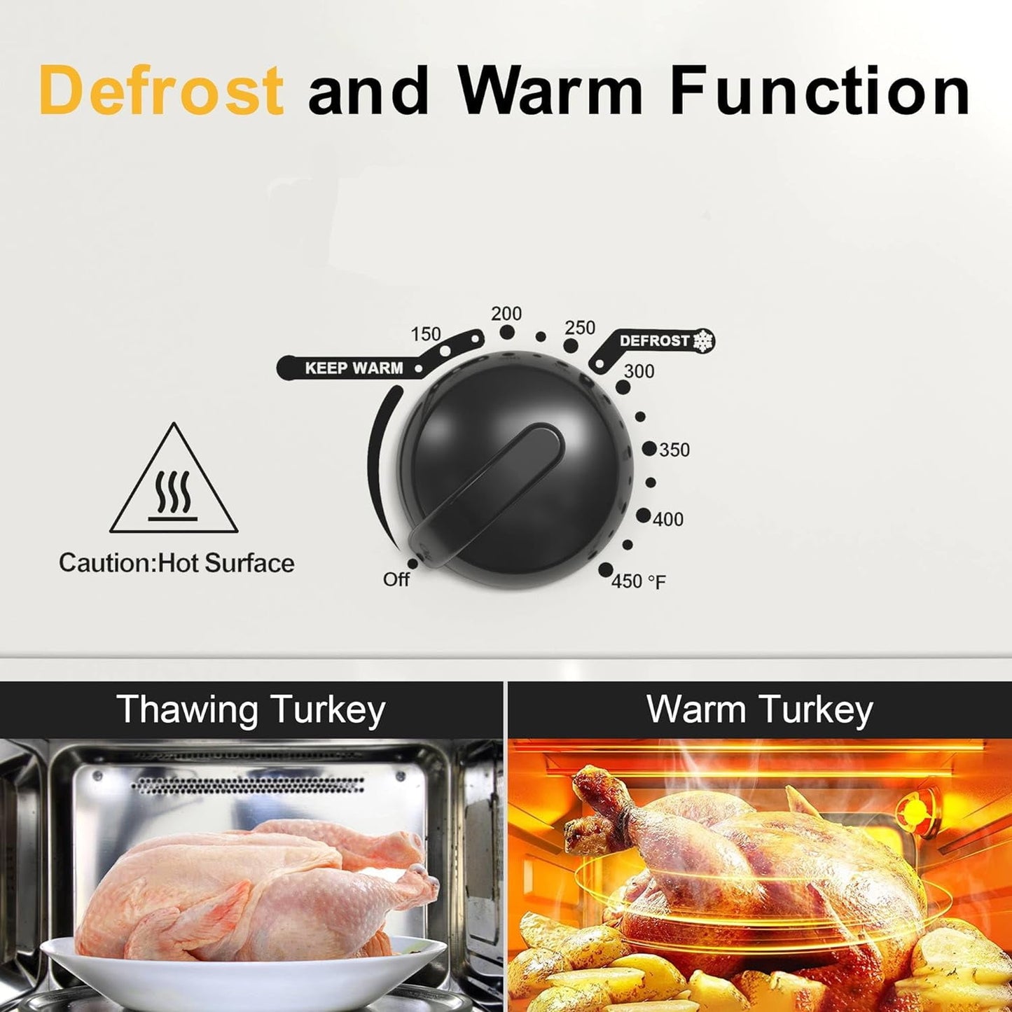 Superjoe Electric Nonstick Stainless Steel Roasting Pan with Self-Basting Lid