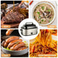 CozyHom 26 Quart Electric Roaster Oven Stainless Steel Portable Turkey Electric Roaster Oven, Self-Basting Lid Removable Insert Pot, Silver