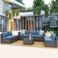 8 Pieces Outdoor Sectional Sofa Set