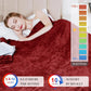 SUNVIVI Electric Blanket Queen Size with Dual Controllers,10 Heating Levels& 12 hours Auto-off,Overheat Protection,Red-3
