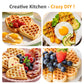 Sunvivi 5 Heart-Shaped Waffle Maker with Adjustable Temp
