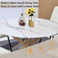 Royalcraft 47" Round Dining Table, Mid Century Modern Table for 4-6 Person£¬White