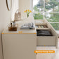 Heynemo Dresser for Bedroom with 7 Drawers, Wood Drawer Organizer for Bedroom, Living Room, Hallway, Beige