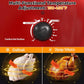 Superjoe 26 Quart Roaster Oven with Self-Basting Lid, Electric Turkey Roaster with Thaw & Warm Function, Adjustable Temperature Roaster With Removable Pan & Rack, Stainless Steel, Red