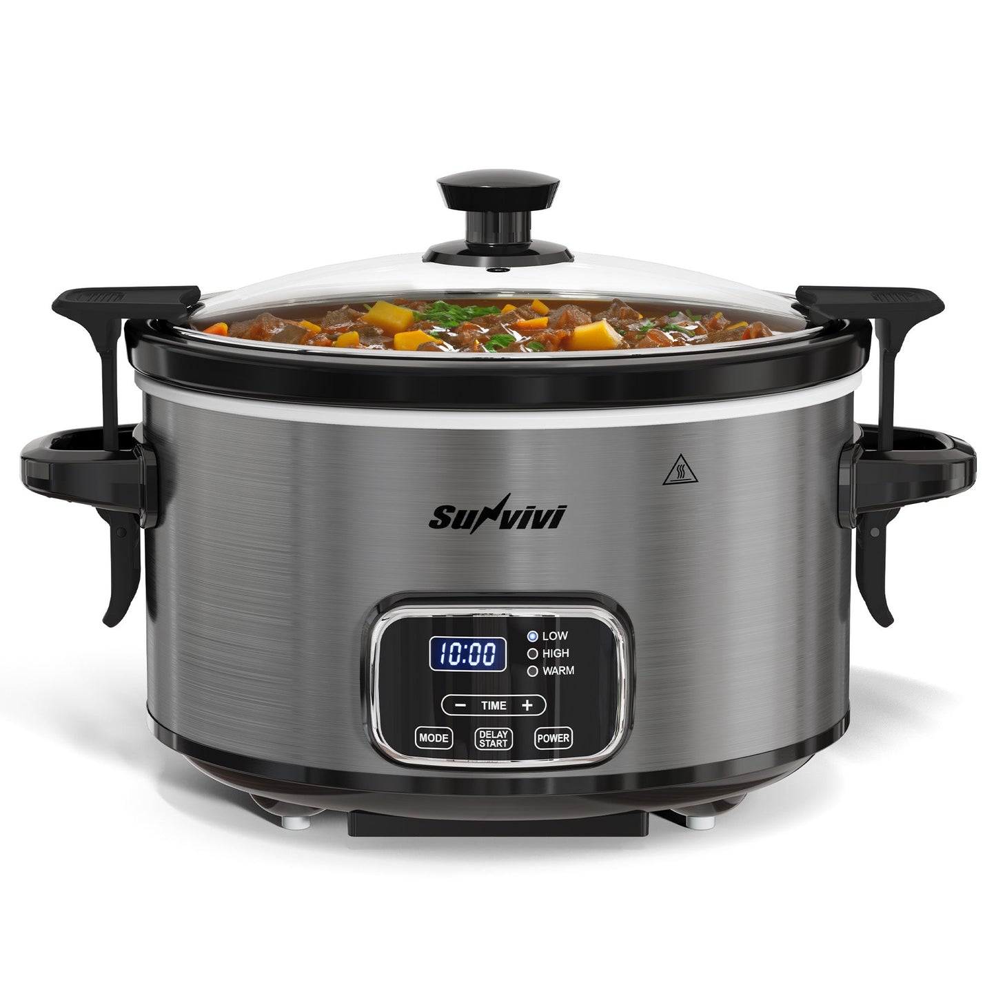 4QT Programmable Slow Cooker with Locking Lid - Slow Cookers