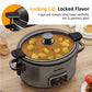 4QT Programmable Slow Cooker with Locking Lid - Slow Cookers
