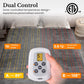 Royalcraft Electric Blanket King Size with Dual Control, 10 Heating Levels& 12 hours Auto-off, Overheat Protection, Beige