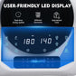 Portable Clothes Dryer 8.8 Lbs Compact Electric Dryer with Smart Moisture Sensor 850W Dryer with LCD Control Panel Tumble for RV Apartment Dorm Home, White