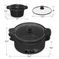 Heynemo 4QT Slow Cooker, Programmable Pot with Locking Lid, Removable Ceramic Pot, 3 Heating Settings & Time Control,Dishwasher-safe Lid & Pot, Grey