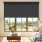 CozyHome Outdoor Roller Shade 6' x 6', Cordless Patio Shade with Crank Handle, 95% UV Protection, Aluminum Privacy Sun Shade for Patio, Black