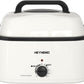 Superjoe 22 QT Electric Roaster Oven, with Self-Basting Lid, Stainless Steel Roaster Pan, White-1