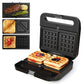 Heynemo Versatile 3-in-1 Waffle Maker & Panini Press, 1000W Electric Sandwich Maker with Removable Non-Stick Plates, Tempered Glass Lid, Cool Touch Handle & Easy Cleanup-2