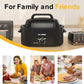 Superjoe 22 Quart Electric Roaster Oven with Visible & Self-Basting Lid, Large Turkey Roaster with Defrost Warm Function, Adjustable Temperature, Removable Pan Rack, Stainless Steel Black
