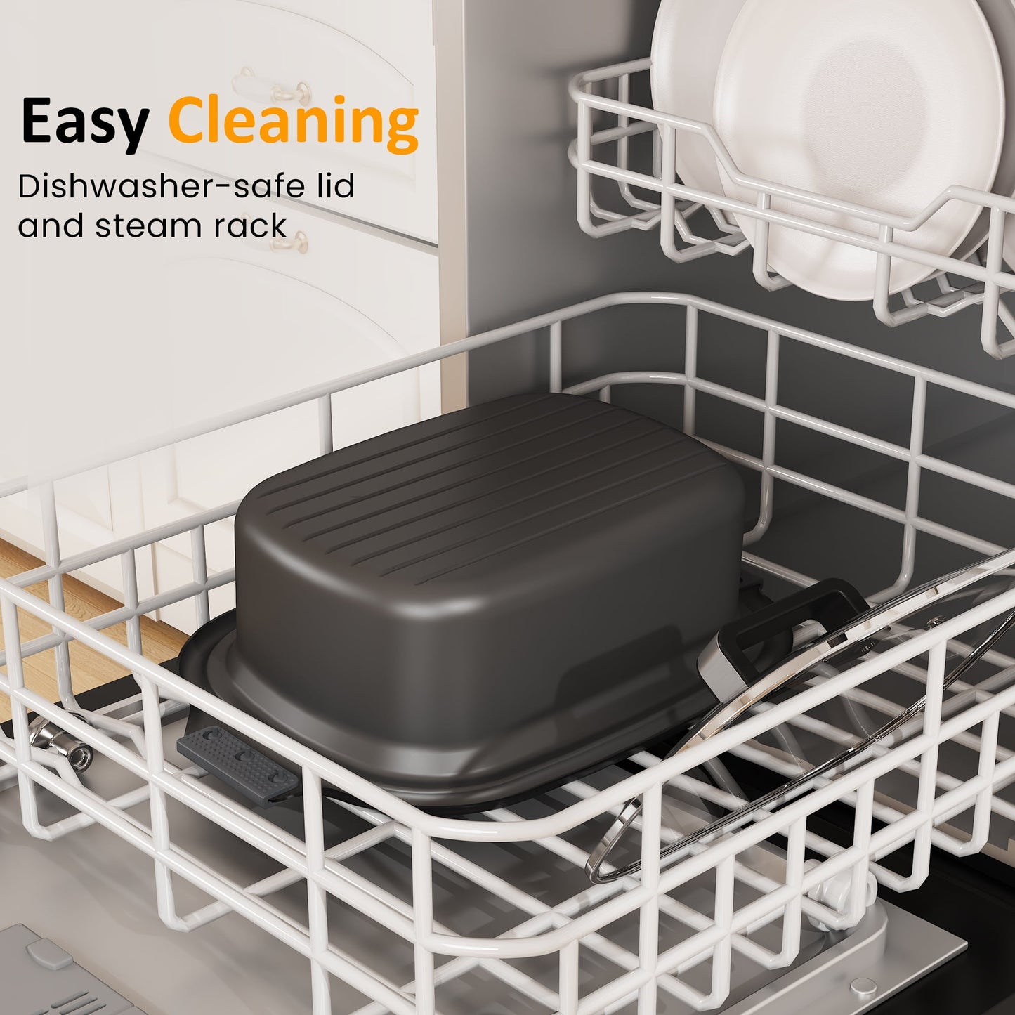 Sunvivi 6.5 Quart Slow Cooker,11 in 1 programmable Multi-Cooker Food Warmer with Digital Timer, Temp Control