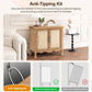 RoyalCraft 2-Door Storage Cabinet, Accent Buffet Server Cabinet, Kitchen Sideboard Cabinet, Wood Cabinet Organizer for Hallway, Dining Room, Living Room, Entryway