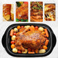 Superjoe 24 Quart Roaster Oven with Self-Basting Lid, Electric Turkey Roaster with Thaw & Warm Function, Adjustable Temperature Roaster With Removable Pan & Rack, Stainless Steel, Red
