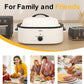 Superjoe 20 Quart Electric Roaster Oven with Self-Basting Lid, Turkey Roaster Oven Buffet with Removable Pan, Cool-Touch Handles, White
