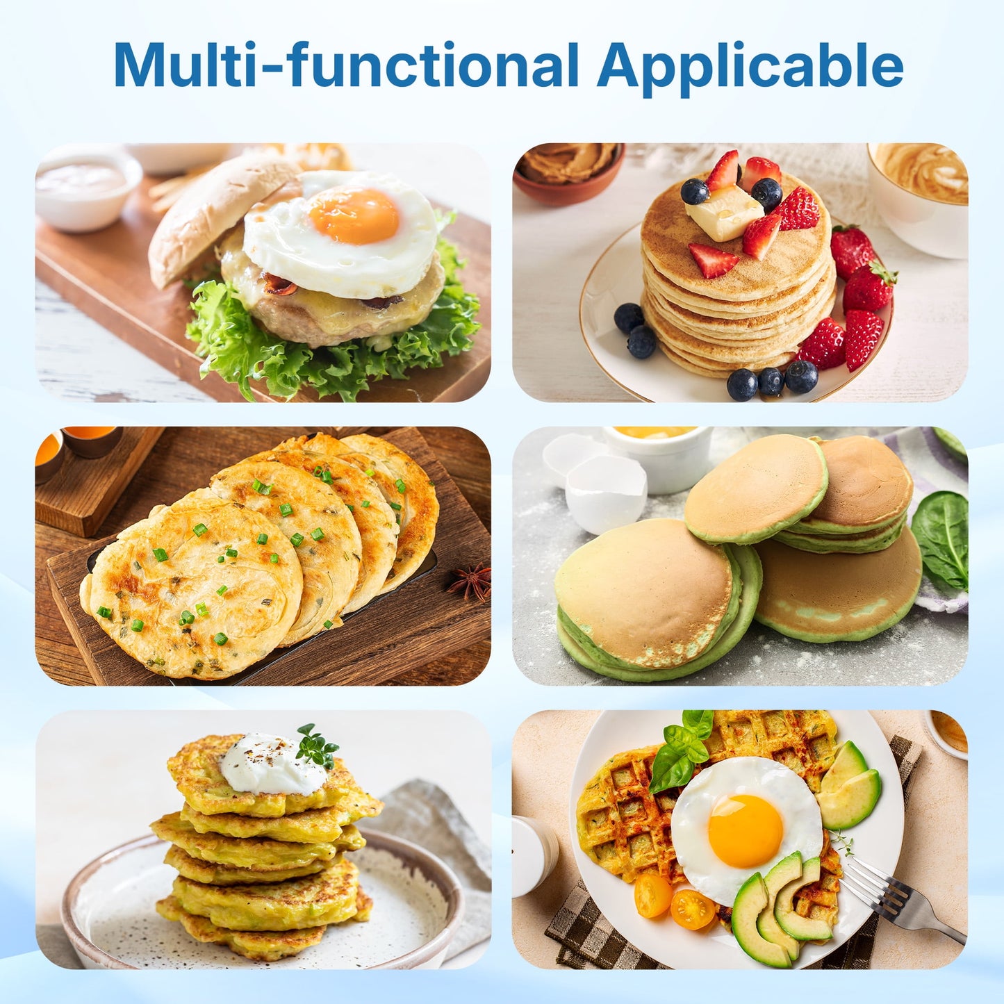 CozyHome Mini Burger Press Maker with Egg Cooker Ring, Black Breakfast Sandwich Maker with Non-Stick Plate, Electric Omelette Maker for Stuffed Burgers, Sliders, English Muffins, Waffle, Croissants