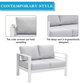 Patio Furniture Aluminum Loveseat
