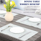7 PCS Outdoor Dining Table Chair with Ottoman