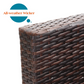 4 Pieces Wicker Sofa Set with Cushion