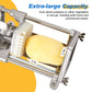 Sunvivi Commercial French Fry Cutter, Heavy Duty Potato & Vegetable Slicer with 3 Blades (1/2", 3/8", 6-Wedge), Stainless Steel