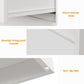 May in Color White Nightstand Set of 3, Bedroom End Table with 3 Drawers, Bedside Table