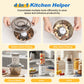 Heynemo 4-in-1 Multifunctional Food Processor, 350W Electric Chopper with Meat Grinder, Juicer, Coffee Grinder & Garlic Peeler