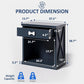 Superjoe LED Nightstand, Multi-Functional Nightstand with Drawer, End Table for Bedroom
