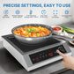 Heynemo Portable Induction Cooktop, 1800W Electric Induction Cooker Hot Plate 10 Power 14 Temperature Setting, Countertop Burner with Timer, Black
