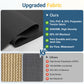 CozyHome Outdoor Roller Shade 8' x 8', Cordless Patio Shade with Crank Handle, 95% UV Protection, Aluminum Privacy Sun Shade for Patio, Black