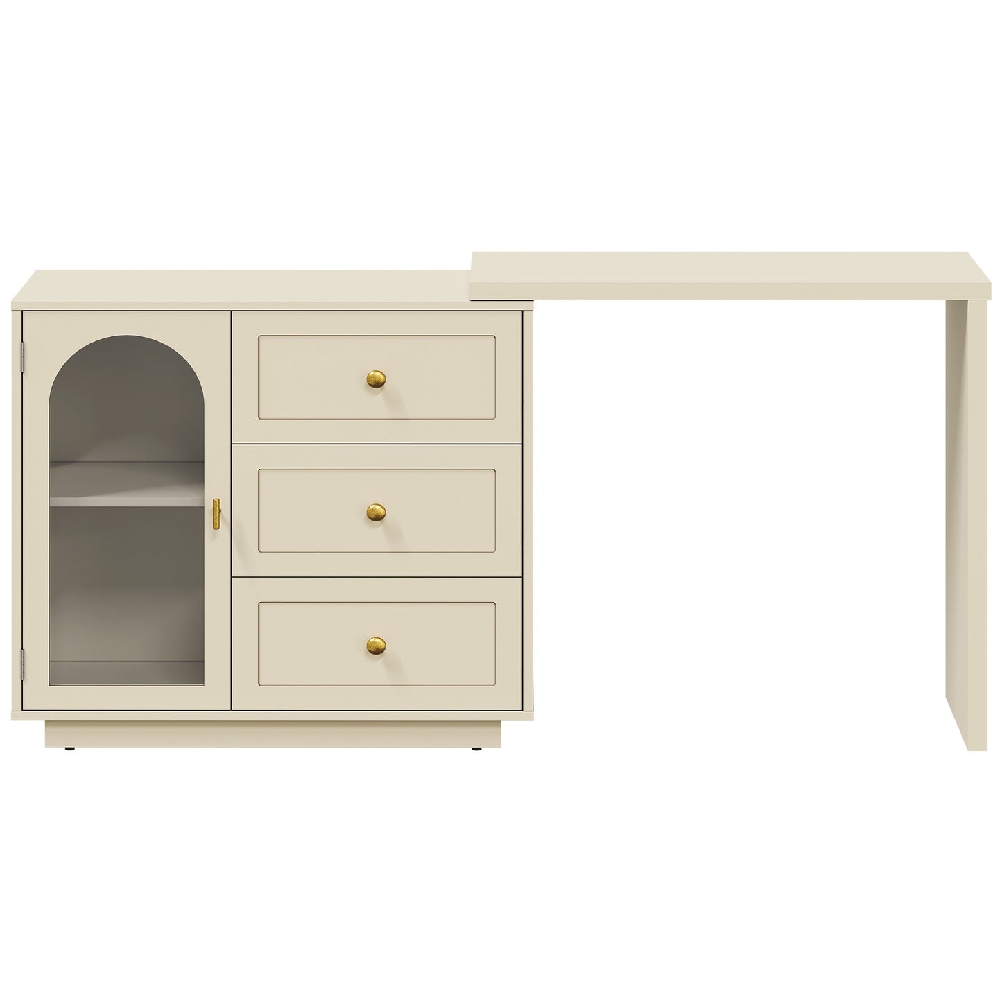 May in Color Modern Dressing Table and Chest of Drawers Combo, 3 Drawers & 1 Door, Perfect for Bedroom, Dressing Room
