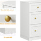 Royalcraft 7 Drawer Dresser, Modern Chest of Drawers with Gold Knobs, Wooden TV Stand Storage Organizer for Bedroom, Living Room, Entryway