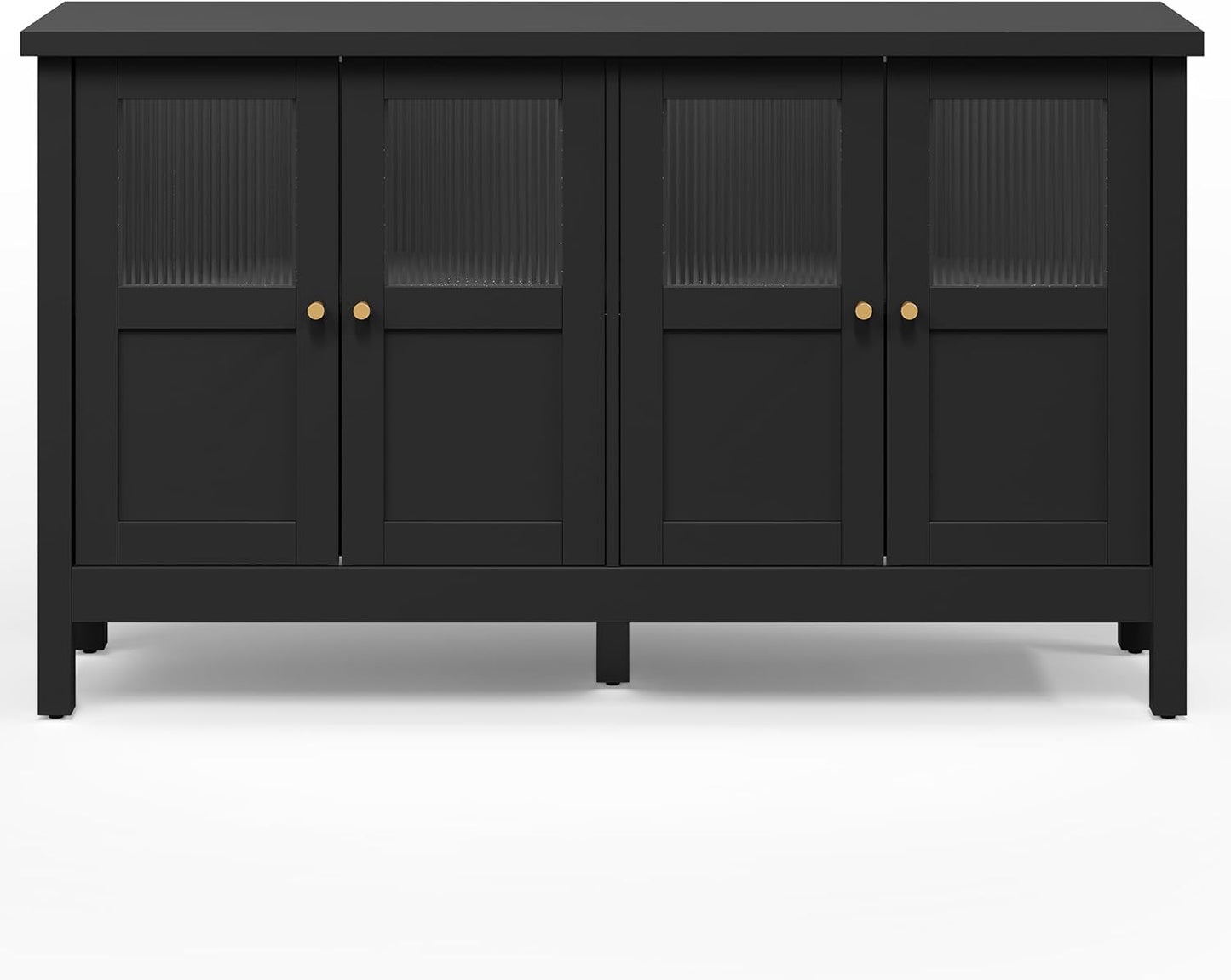 RoyalCraft Sideboard Buffet Cabinet with Storage, 55'' Storage Cabinet with Acrylic Accents, Accent Cabinet with Adjustable Shelves, Wood Credenza for Living Room, Dining Room, Entryway