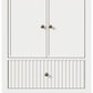 Royalcraft 24'' Bathroom Vanity with Sink, Modern Bathroom Vanity Sink Cabinet with Doors and Fluted Drawers, Free Standing Bathroom Storage Cabinet with Sink Combo Set, White