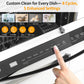 Sunvivi 24" Built-in Dishwasher, Stainless Steel Dish Washer Machine with Large 14-16 Place Settings, 8 Wash Cycles, Energy Star, Black